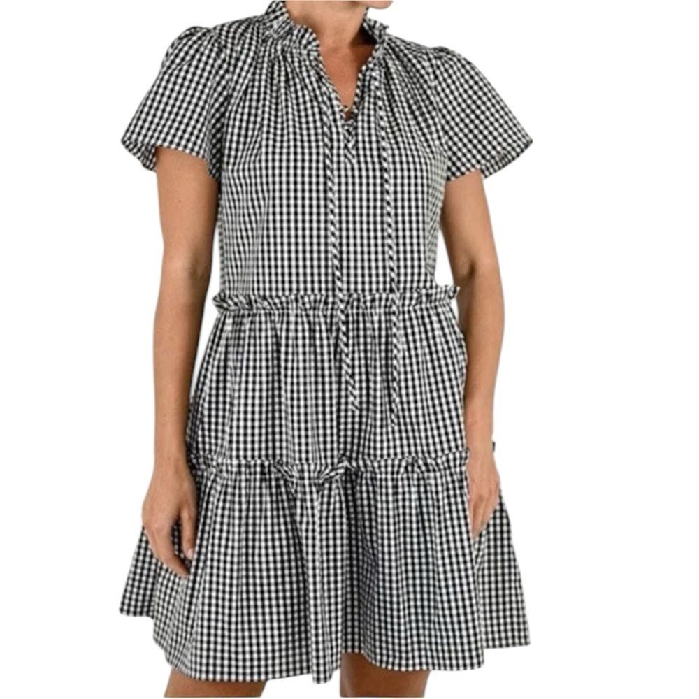 Wyatt Wylde Green & White Cotton Gingham
Dress(Size XS)